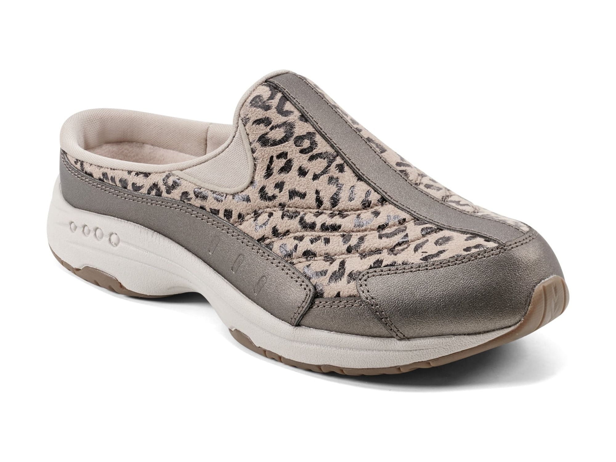 Easy Spirit Women's TravelTime Slip On Walking Sneaker Mule, Wide Width Available